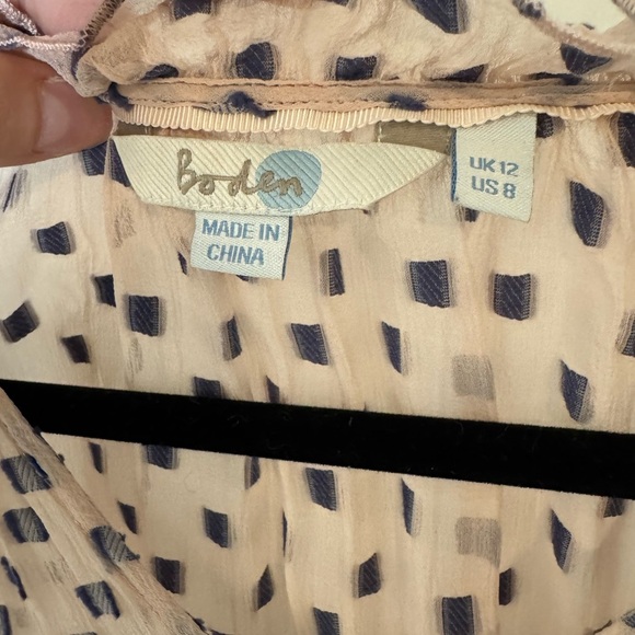 Boden Sheer Silk and Cotton Blend Blouse - Picture 6 of 7